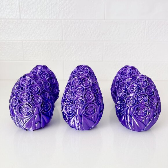 Rose-Covered Easter Eggs โ Handcrafted Party Favors, Spring Decor, Wedding Gifts - Picture 5 of 7